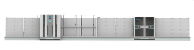 Automatische drievoudige glasgasvullende productielijn voor isolatieglasmachines